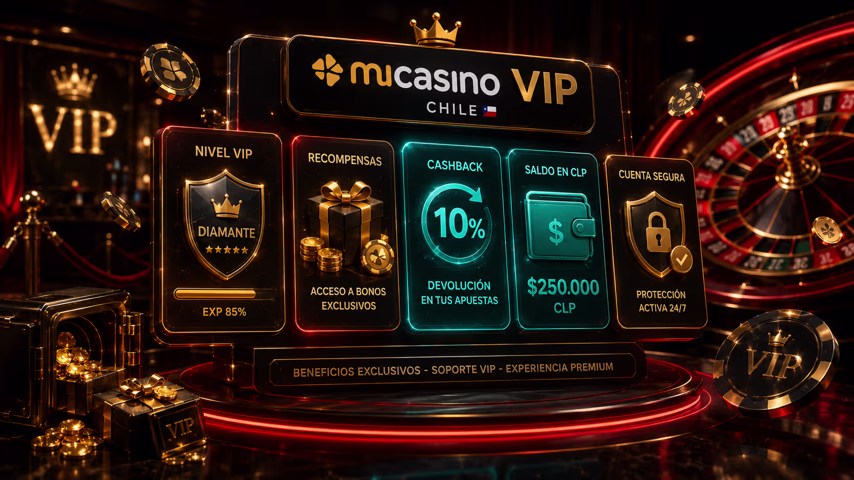 Página principal de Micasino con acceso al área VIP